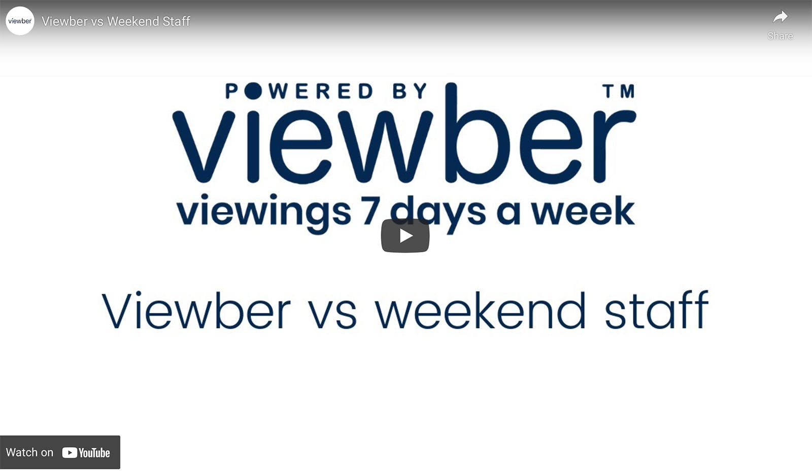 Viewber vs Weekend Staff